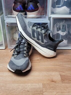 Size 10 adidas UltraBoost 21 Solid Grey GV7726